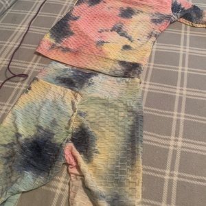 Women’s tie dye jogging set